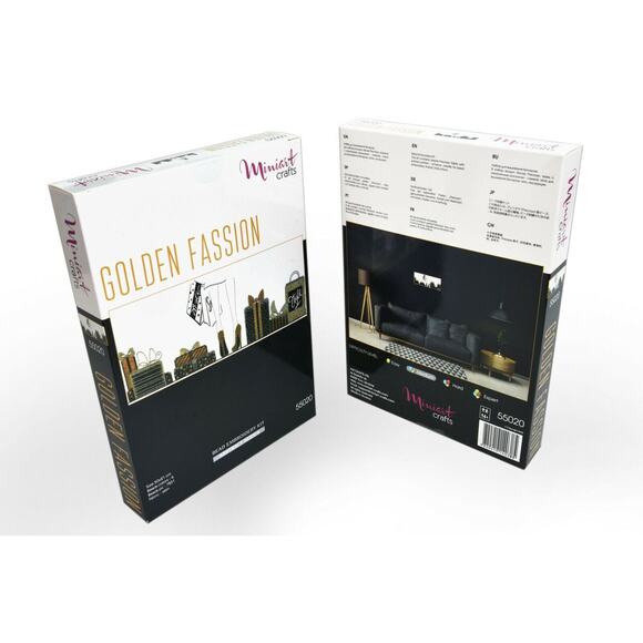 Miniart Crafts 55020 Golden Fashion DIY Bead Embroidery Kit Handmade Art Decor - Picture 1 of 5